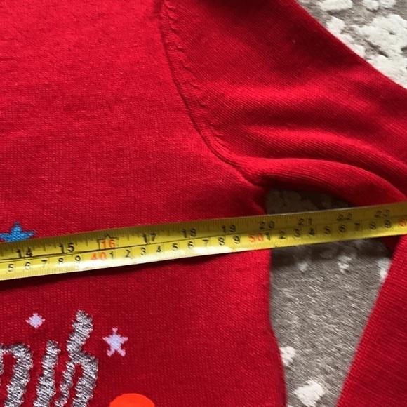 H&M I'm On Your Wish List Ugly Christmas Sweater red holidays party size S - Picture 7 of 9